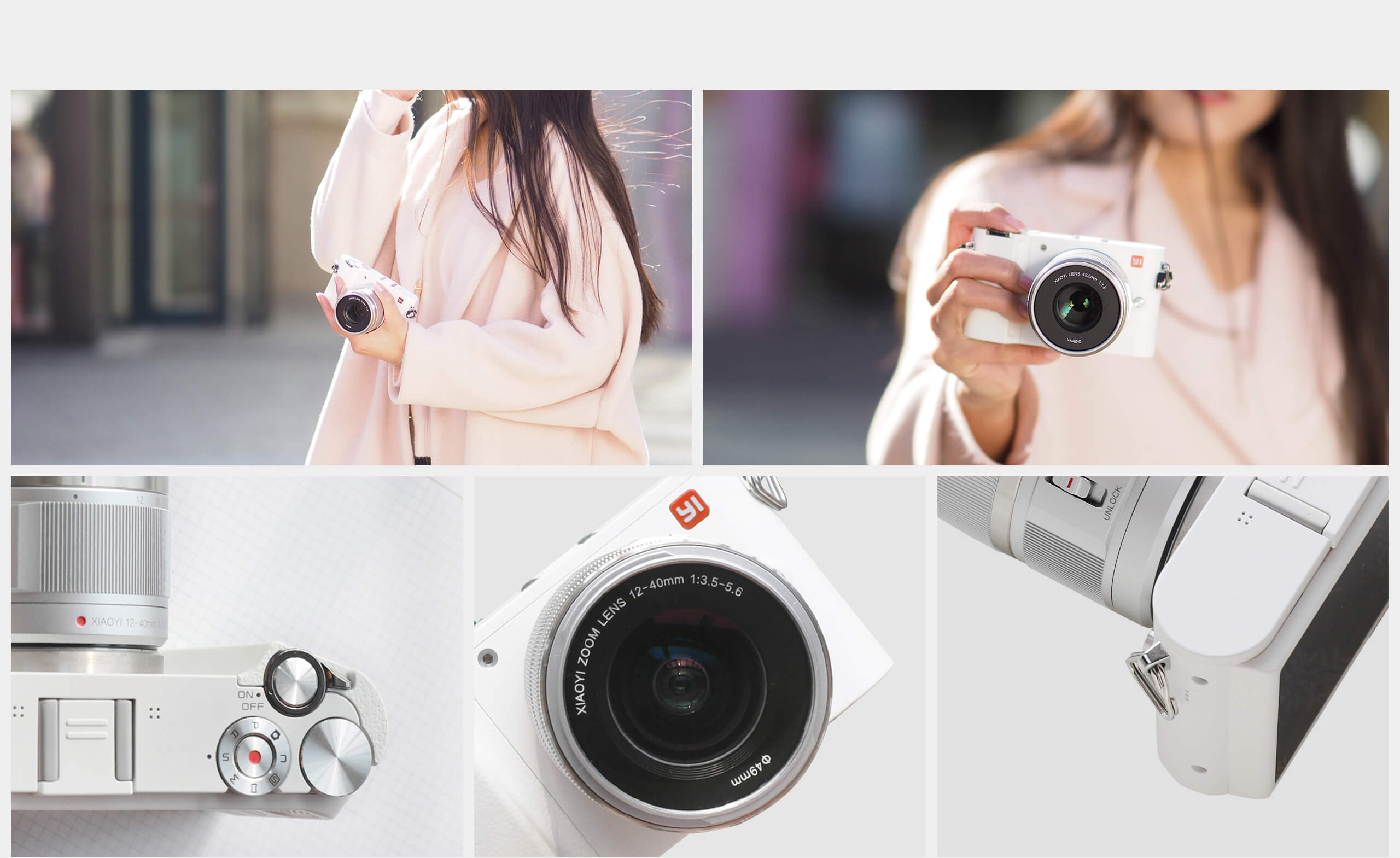 Wholesale Yi M1 Mirrorless Digital Camera Prime Lens Chinese Version Silver  price at